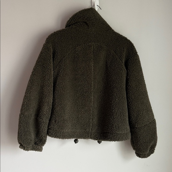 Lululemon Cinchable Fleece Zip-Up Dark Olive 2 - Picture 8 of 15